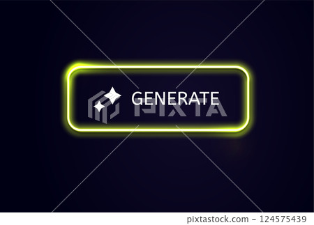 Neon Glow Generate Buttons Set for Modern UI Design, Web Applications, and Game Interfaces Vector Illustration Neon Glow Generate Buttons Set for Modern UI Design, Web Applications, and Game Interfaces Vector Illustration 124575439