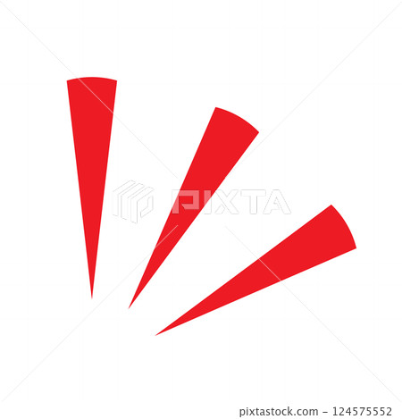 Emphasis mark, attention, cartoon symbol, illustration Emphasis mark, attention, cartoon symbol, illustration 124575552