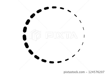 虛線氣泡_圓圈 虛線氣泡_圓圈 124576207