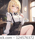 Part-time worker on break 124576372