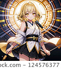 Idols singing and dancing on stage 124576377