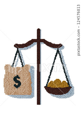 Money Balance Scale 124576813