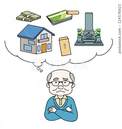 老人擔心繼承權和未來 4C 老人擔心繼承權和未來 4C 124576923