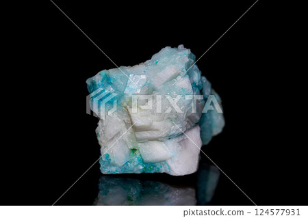 Closeup Phoenix stone on dark background 124577931