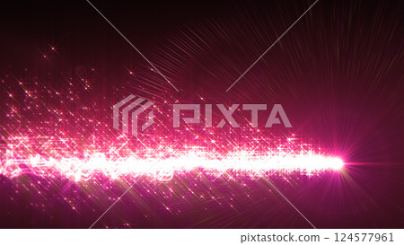 帶鏡頭光暈的水平星塵光效 - 粉紅色 帶鏡頭光暈的水平星塵光效 - 粉紅色 124577961