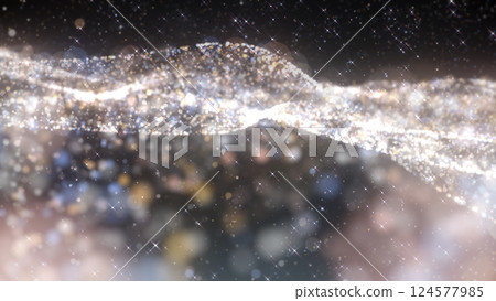 波浪光粒子照明-白色 124577985