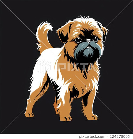 The Brussels Griffon is a very affectionate breed of dog. 124578005