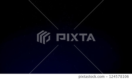Panorama of night sky with bright stars, dark black background, breathtaking view, sparkling celestial scene, astronomy, peaceful night 124578106
