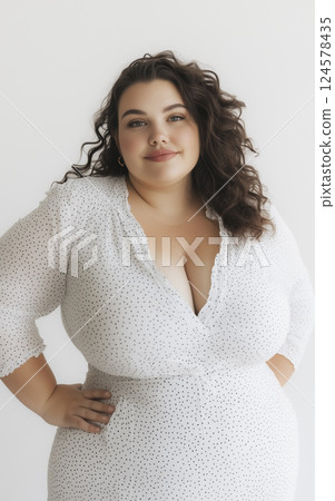 Confident female beauty and lookism "AI generated images" 124578435