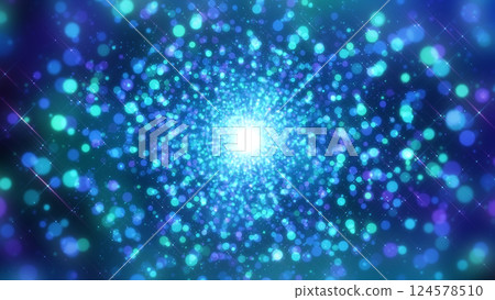 光粒子照明隧道-藍色 光粒子照明隧道-藍色 124578510