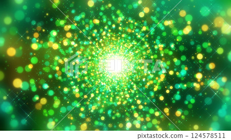 光粒子照明隧道-綠色 124578511