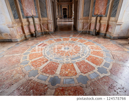 interiors of National palace of Mafra, portugal 124578766