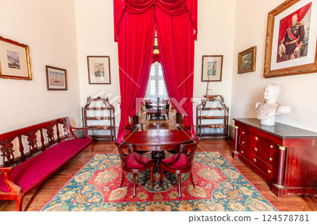 interiors of National palace of Mafra, portugal interiors of National palace of Mafra, portugal 124578781