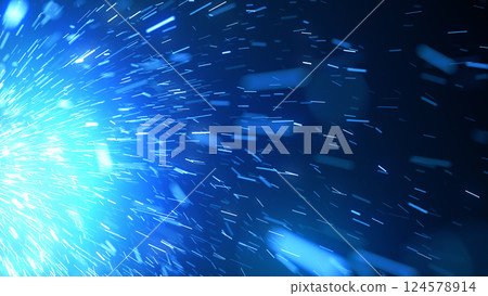 左邊迸發的火花-藍色 左邊迸發的火花-藍色 124578914