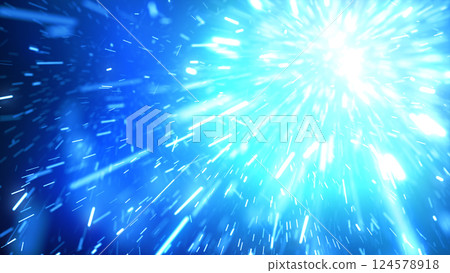 Sparks bursting on the right - Blue 124578918