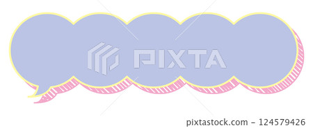 對話泡泡圖10[塗鴉風格的陰影（紫色）] 124579426