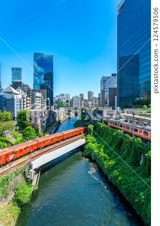 [Tokyo] The streetscape of Ochanomizu as seen from Hijiri Bridge 124579506