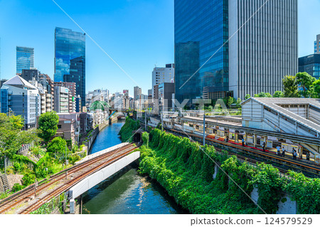 [Tokyo] The streetscape of Ochanomizu as seen from Hijiri Bridge 124579529