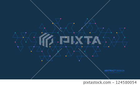 Minimalistic vector texture with triangles pattern. Creative idea of modern design with abstract geometric background. Minimalistic vector texture with triangles pattern. Creative idea of modern design with abstract geometric background. 124580054