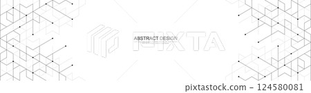 Creative idea of modern design with abstract geometric background. Minimalistic vector texture with polygonal pattern. 124580081