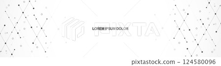 Creative idea of modern design with abstract geometric background. Minimalistic vector texture with polygonal pattern. 124580096