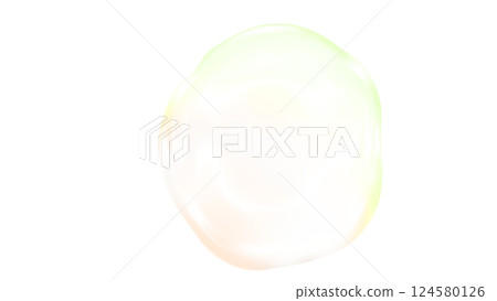 Bubble sphere gel png beautiful fresh green bubble illustration material white background orange 124580126