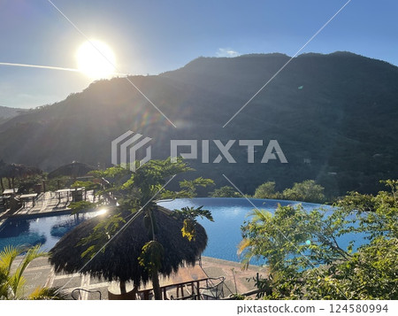 Sunshine over the mountain Sunshine over the mountain 124580994