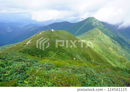 The ridgeline from Mt. Oasahi to Mt. Koasahi The ridgeline from Mt. Oasahi to Mt. Koasahi 124581125