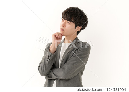 Casual business man worried 124581904