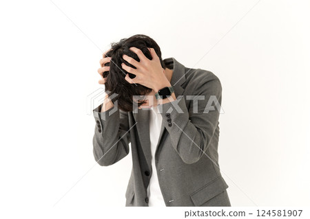 Casual business man worried 124581907