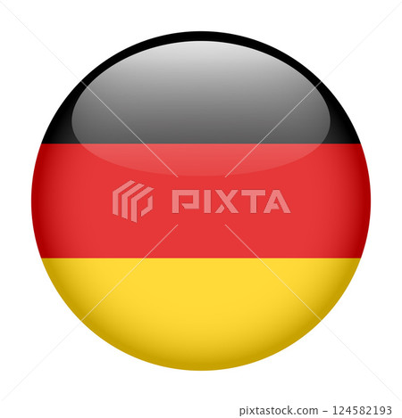 flag of Germany, button round glossy icon flag of Germany, button round glossy icon 124582193