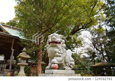 千葉縣香取郡神埼町神埼本宿的神埼神社的聖樹 124582781