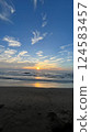 Sunset over the sea 124583457