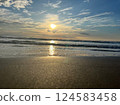 Sunset over the sea 124583458