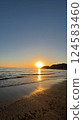 Sunset over the sea 124583460
