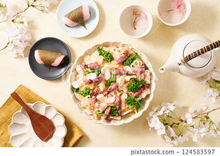 春天傳單壽司 124583597