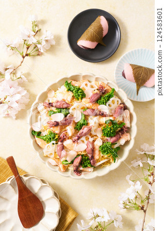 春天傳單壽司 124583601