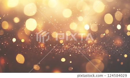 Gold light and bokeh background Gold light and bokeh background 124584029