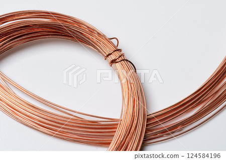 Bundled copper wire Bundled copper wire 124584196