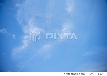 藍天 春天的天空 陽光燦爛 春天三月 [東京] 124584329