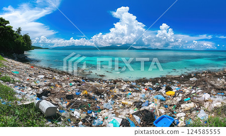 Environment pollution concept. AI-generated item 124585555