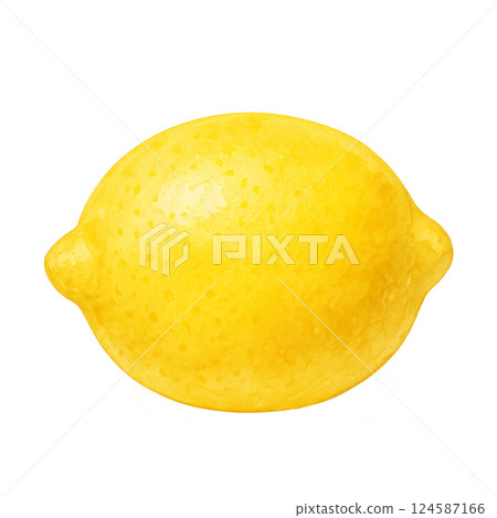 Watercolor style Canary yellow beautiful lemon illustration material Watercolor style Canary yellow beautiful lemon illustration material 124587166