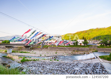 Carp streamers on the Yoda River Carp streamers on the Yoda River 124587200