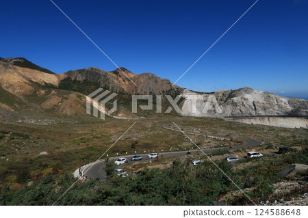Bandai Azuma Skyline: The desolate mountain scenery near Jododaira 124588648