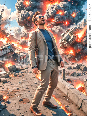 處於混亂局面的人 124589787