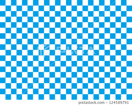 Light blue checkered pattern 124589791