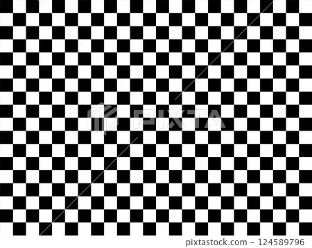Black and white checkered pattern 124589796