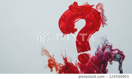 Question mark symbol for FAQ, information, Problem and solution 124589903