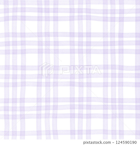 Purple Plaid Gingham Hand Drawn Background Pattern Overlay Purple Plaid Gingham Hand Drawn Background Pattern Overlay 124590190