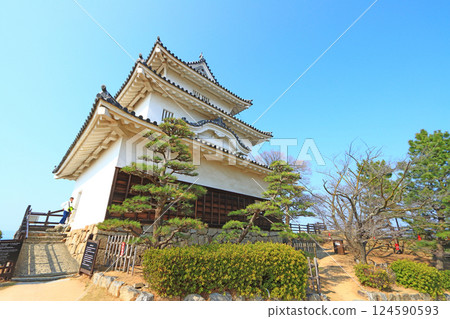 Scenery of Marugame Castle, Marugame City, Kagawa Prefecture Scenery of Marugame Castle, Marugame City, Kagawa Prefecture 124590593